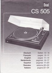 Dual CS 505 Manual Del Usuario