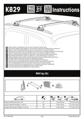 Yakima K829 Manual De Instrucciones