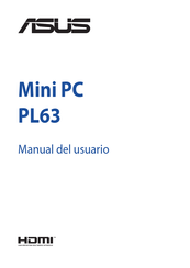 Asus PL63 Manual Del Usuario