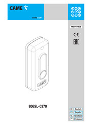 CAME 806SL-0370 Instrucciones De Uso