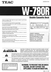 Teac W-780R Manual Del Usuario
