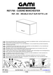 Gautier Gami MANCHESTER F00-360 Instrucciones De Montaje