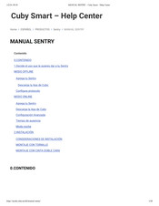 Sentry Cuby Smart Manual De Instrucciones