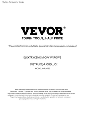 VEVOR G50 Manual De Usuario