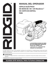 RIDGID MaxSelect R888 Manual Del Operador