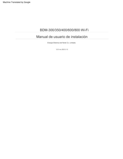 NEP BDM600 Manual De Usuario De Instalación