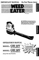 Weed Eater GBI30V Manual Usuario