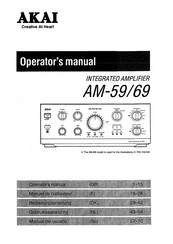 Akai AM-59 Manual Del Usuario