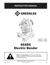 Greenlee 854DX Manual De Instrucciones