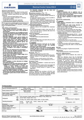 Emerson EX4 Instrucciones De Funcionamiento