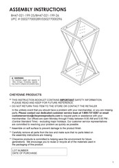 Cheyenne Products BH47-021-199-25 Instrucciones Para Armar