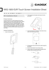 CADDX NXG-1820-EUR Manual De Instrucciones