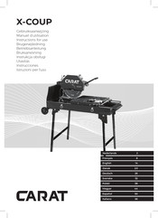 Carat X-COUP BEX3500000 Instrucciones