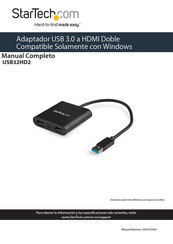 StarTech USB32HD2 Manual De Instrucciones