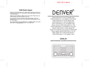 Denver DAB-34 Manual Del Usuario