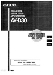 Aiwa AV-D30 Manual De Instrucciones