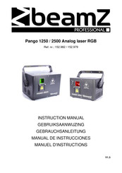 Beamz professional Pango 1250 Manual De Instrucciones