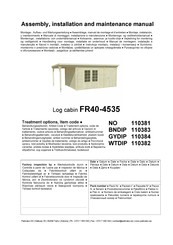 Palmako FR40-4535 Instrucciones Para El Montaje, Instalación, Uso Y Mantenimiento