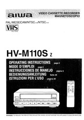 Aiwa HV-M110S z Instrucciones De Manejo