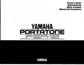 Yamaha PORTATONE PSR-12 Manual Del Propietário