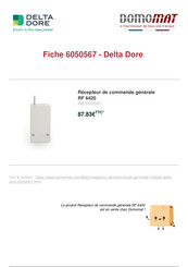 DELTA DORE RF 6420 Manual Del Usuario