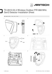 Aritech TX-2810-03-4 Hoja De Instalación