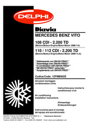 Delphi Diavia 112 CDI-2.200 TD Instrucciones Para El Montaje