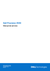 Dell Precision 3540 Manual De Servicio