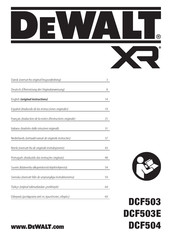 DeWalt DCF503L1G Traducido De Las Instrucciones Originales