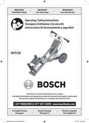 Bosch GHT 130 Professional Instrucciones De Funcionamiento Y Seguridad