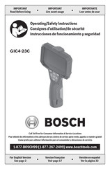 Bosch GIC4-23C Instrucciones De Funcionamiento Y Seguridad