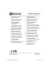 EINHELL TP-HD 18/26 D Li BL Manual De Instrucciones Original