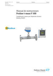 Endress+Hauser Proline Promass F 500 Manual De Instrucciones