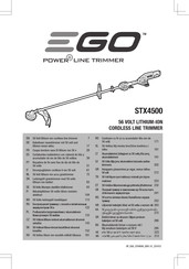 Ego Power+ STX4500 Instrucciones Originales