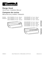 Kenmore 233.53245591 Manual De Uso Y Cuidado / Instalacion