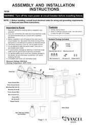 Vaxcel T0729 Manual De Ensamblaje E Instalación