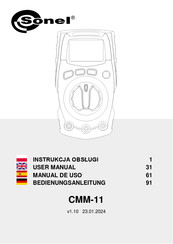 Sonel CMM-11 Manual De Uso