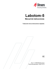 Struers Labotom-5 Manual De Instrucciones