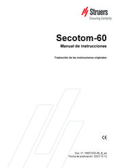 Struers Secotom-60 Manual De Instrucciones