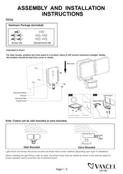 Vaxcel T0722 Manual De Ensamblaje E Instalación