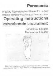 Panasonic ES2205 Instrucciones De Funcionamiento