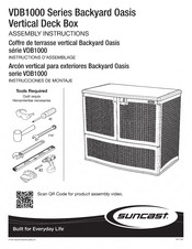 Suncast Backyard Oasis VDB1000CG Instrucciones De Montaje