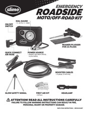 Slime EMERGENCY ROADSIDE MOTO/OFF-ROAD KIT Manual Del Usuario