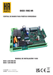 HR Matic BIOS1 120V RNS HR Manual De Instalacion Y Uso