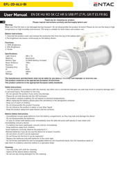 ENTAC EFL-2D-ALU-BI Manual Del Usuario