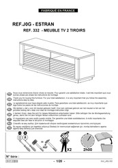 Gautier ESTRAN J0G-332 Instrucciones De Montaje