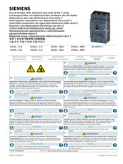 Siemens 3VA23-MS3 Serie Instructivo