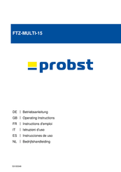 probst FTZ-MULTI-15 Instrucciones De Uso