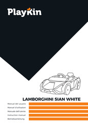 PLAYKIN LAMBORGHINI SIAN WHITE Manual Del Usuario