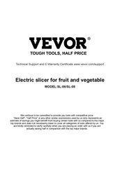 VEVOR SL-08 Manual De Instrucciones